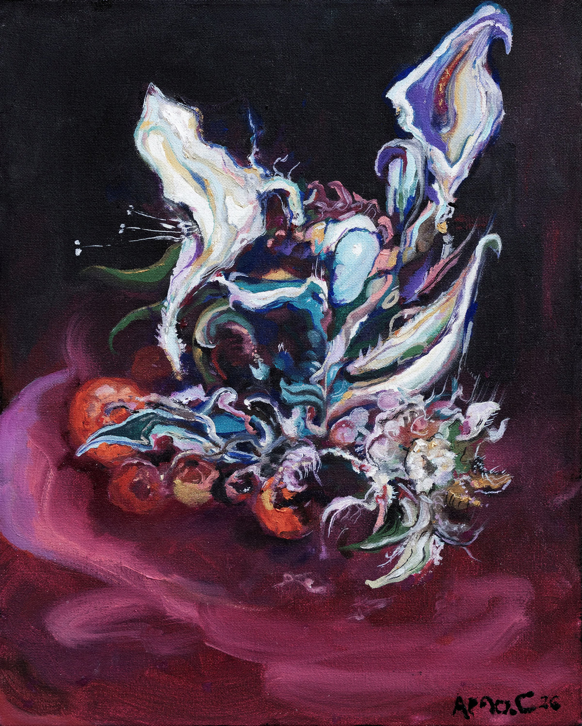 Arno Carstens, Beautiful Devotion, oil on canvas, 50 × 40 cm