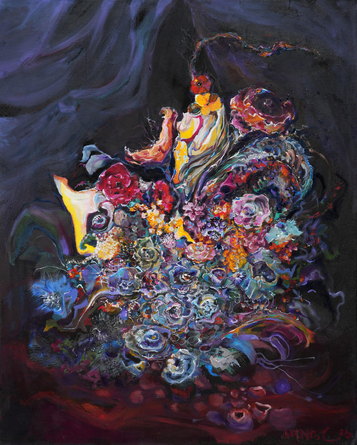 Arno Carstens, In Reign, oil on canvas, 100 × 78 cm