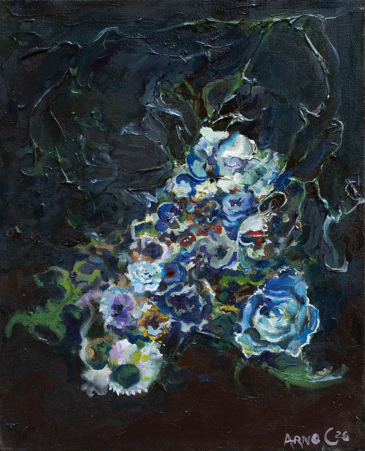 Arno Carstens, Jungle Bloom, oil on canvas, 50 × 40 cm