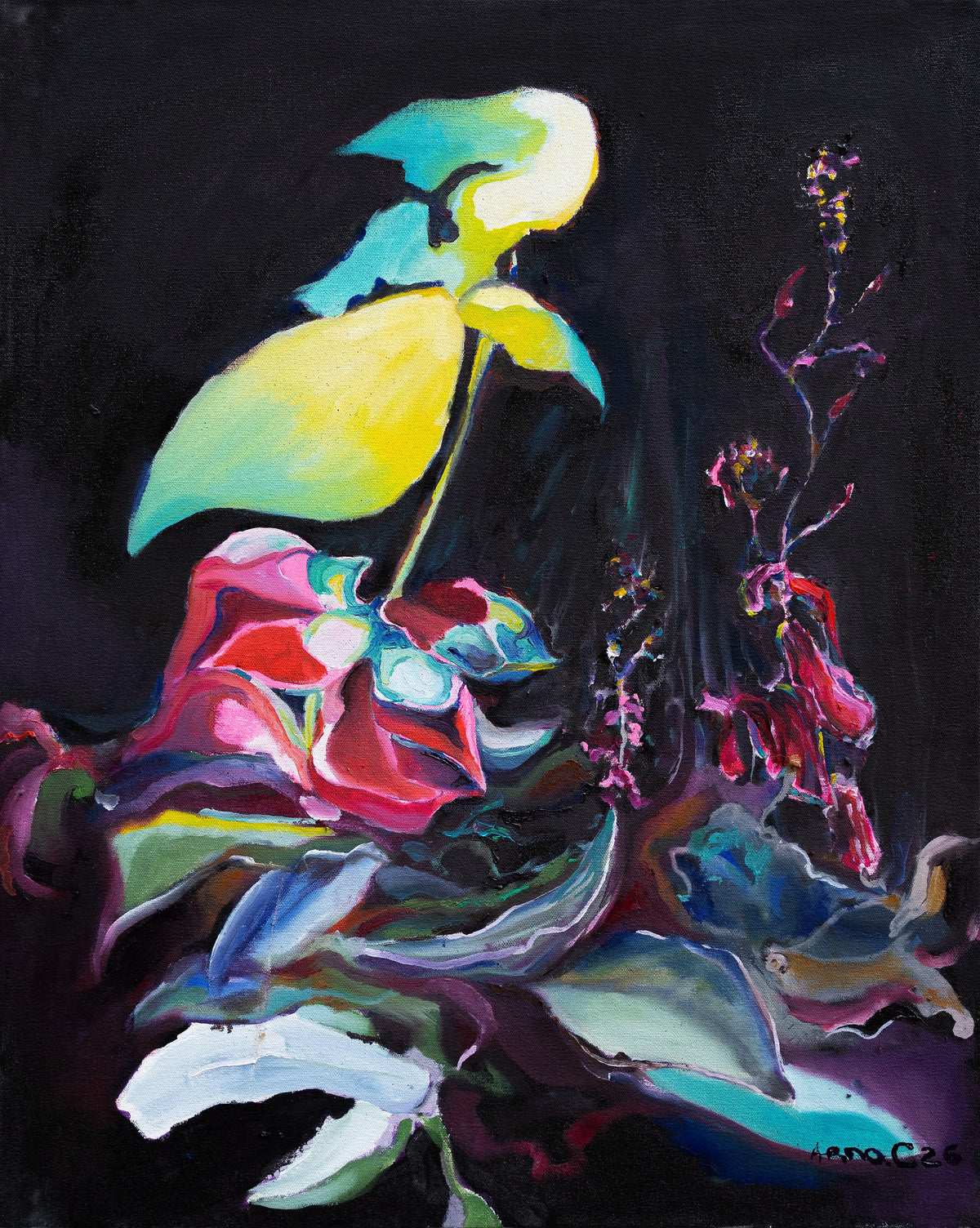 Arno Carstens, So Above So Below, oil on canvas, 70 × 56 cm