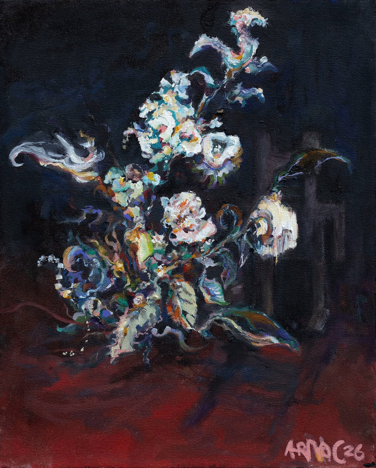 Arno Carstens, What Remains, oil on canvas, 50 × 40 cm