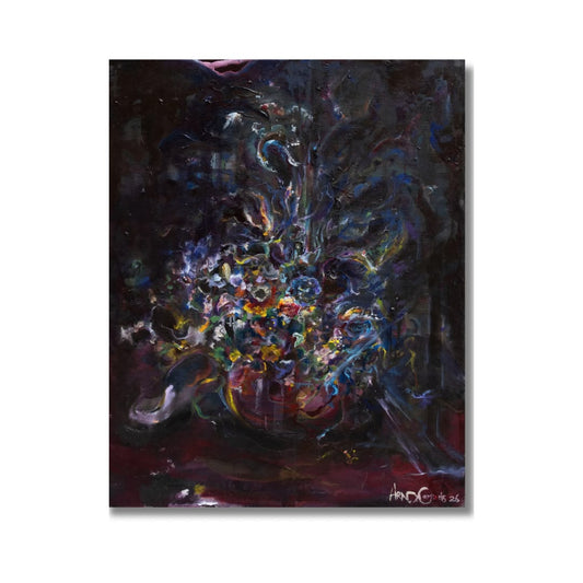 Arno Carstens, Adored Life, oil on canvas, 70 × 56 cm, on a white wall