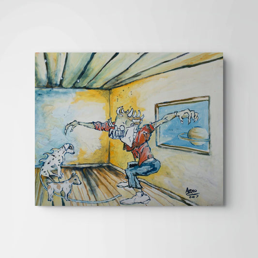 Arno Carstens, Alien World, oil on canvas, 56 × 76 cm