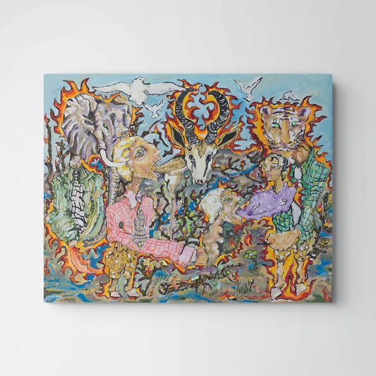 Arno Carstens, Plunder, oil on canvas, 51 × 40 cm